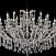 Большая хрустальная люстра Crystal Lux HOLLYWOOD SP20+10 CHROME